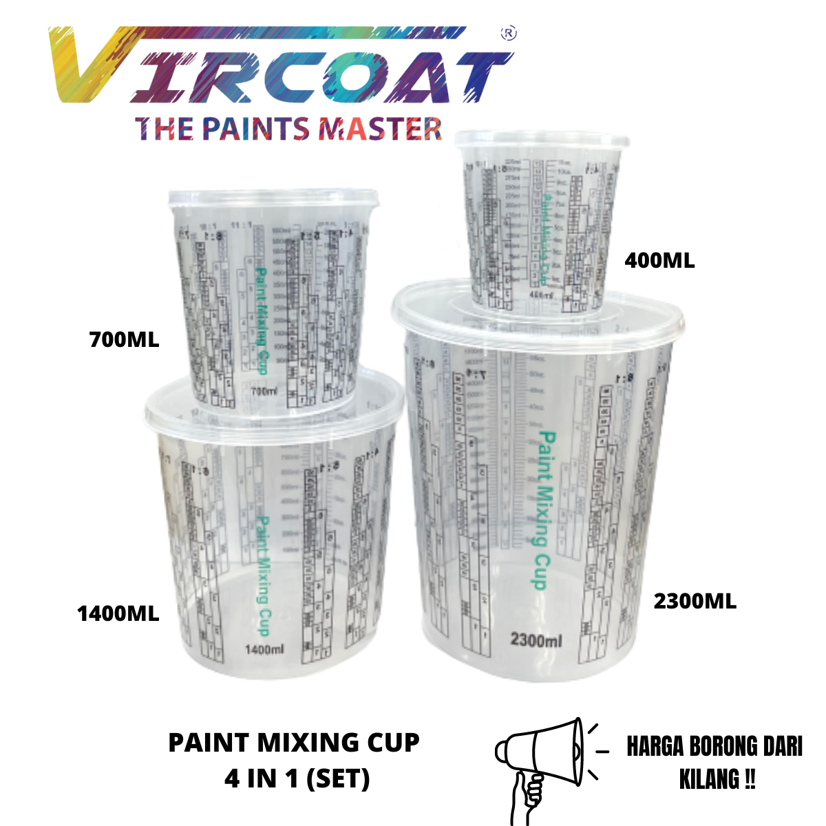 Mixing Cup for car paint / Automotive Paint Mixing Cup Paint Measuring